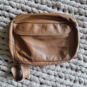 Brown Leather Belt Bag